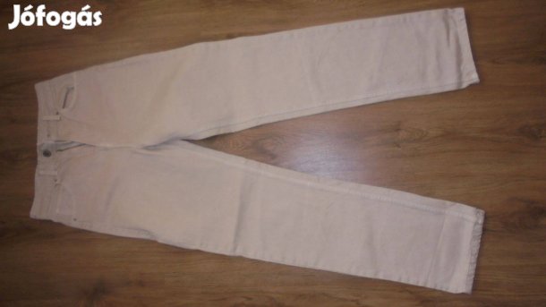 Új New Yorker Fishbone bézs női nadrág farmer egyenesszárú straight XS