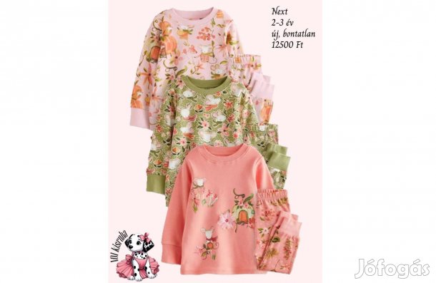 Új Next egeres pizsamacsomag 2-3 év