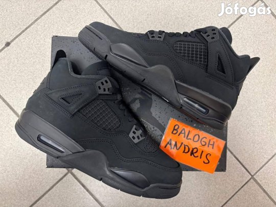 Új Nike Air Jordan 4 "black cat"-37,5Eu cipő !
