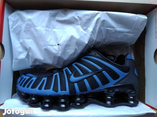Új Nike Shox TL férfi cipő black/court blue 44