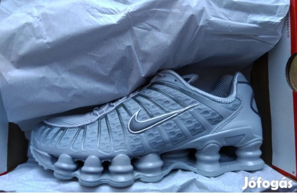 Új Nike Shox TL férfi cipő wolf grey/iron grey 42