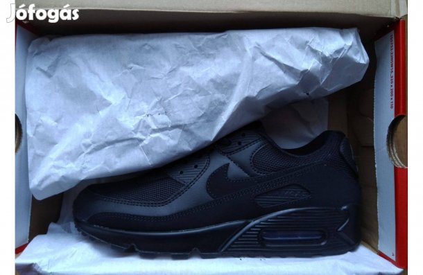 Új Nike air max 90 férfi cipő (black/black-black) 43