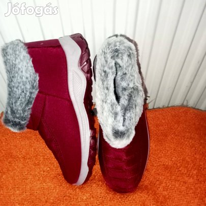 Új Női bélelt csizma hótaposó 38