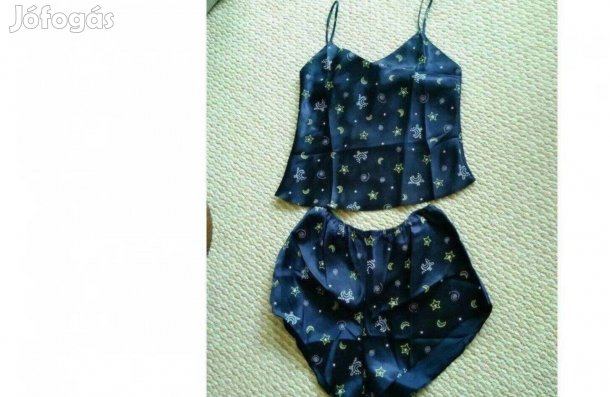 Új Nyári kétrészes spagetti pántos pizsama női tini S 158 164