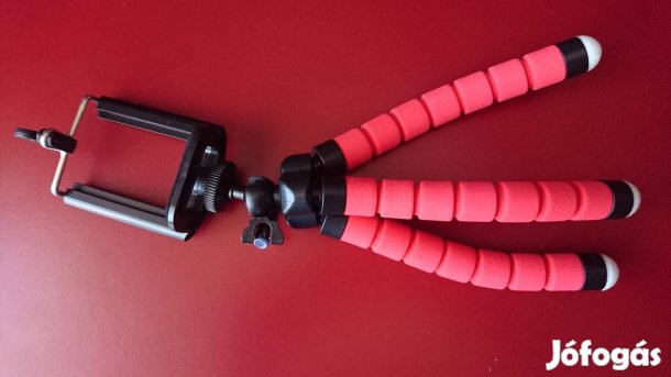 Új Octopus Háromlábú Kamera állvány + Mobil telefon tartó Több színben
