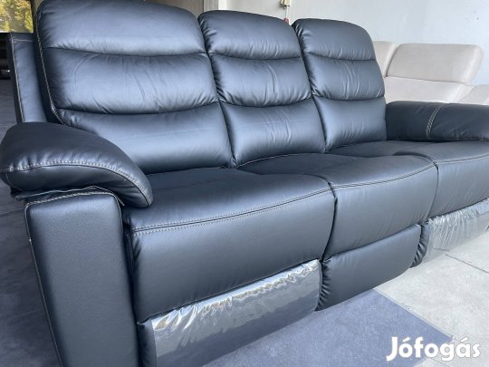 Új Olasz valódi bőr 4 relax ülőgarnitúra 3+2