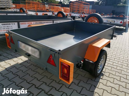 Új Orange egytengelyes utánfutó! (120x200 cm) Forgalomba helyezve!