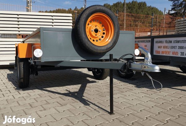 Új Orange utánfutó 200x120 cm - Laprugós, 1 tengelyes, hegesztett!
