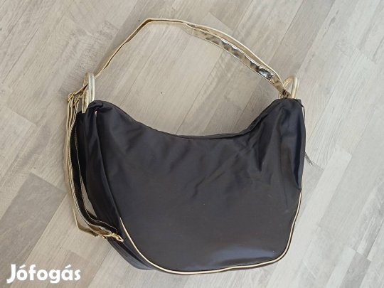 Új Oriflame válltáska női fekete-arany dupla vállpánt