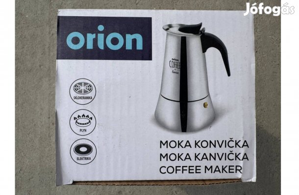 Új Orion Moka 0,45 l Kávéfőző Kávé Készítő Teáskanna Kotyogós 131918