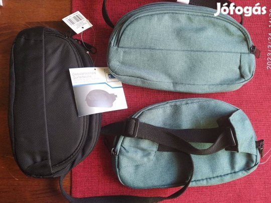 Új Övtáska Oldal Táska lopás és RFID Védelemmel vágásbiztos pánttal