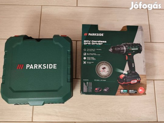 Új Parkside Pabs 20-Li G8, 20V Kétsebességes akkus fúró, behajtó gép