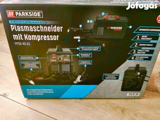 Új Parkside Performance Ppsk 40 A1 Plazmavágó Kompresszorral