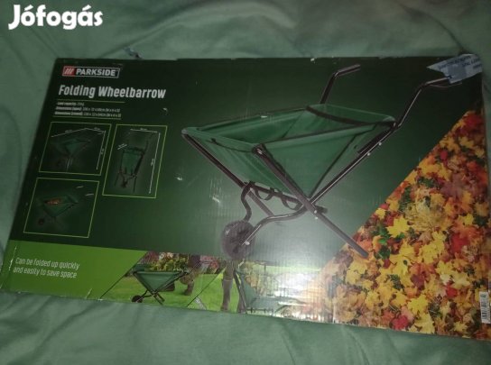 Új Parkside összecsukható kerti talicska, kerti kocsi 11900ft