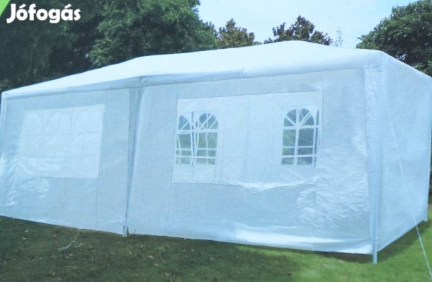 Új Parti sátor 6x3m rendezvény sátor pavilon oldalakkal acél váz