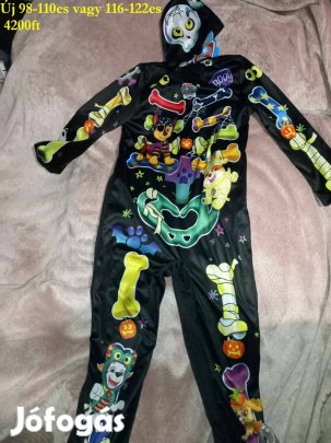 Új Paw mintás csontváz gyerek jelmez, babajelmez 4200ft