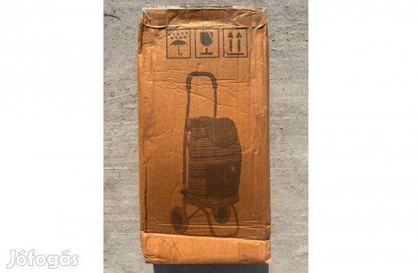 Új Pepita Bevásárló Táska Kocsi Húzható Kerekes Bevásároló Szatyor