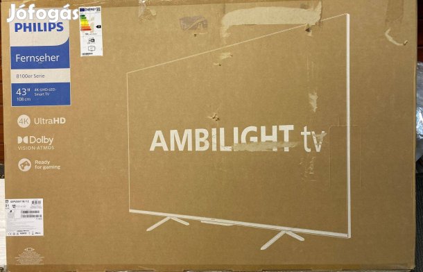Új Philips 43" 108 cm UHD 4K smart Ambilight led tv
