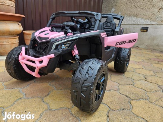 Új Pink elektromos autó Buggy Can-Am Maverick 4x4 -es 24V 4x200W A nag