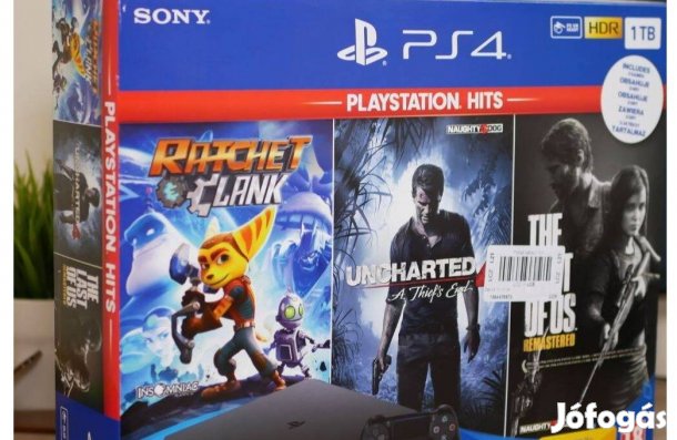 Új Playstation 4 Ps4 1 tb 1 év garancia! + 39 játék + kontroller