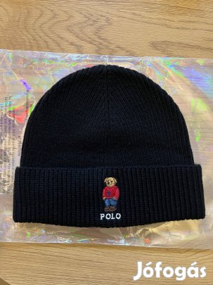 Új Polo RL kötött, téli, gyapjú keverék sapka