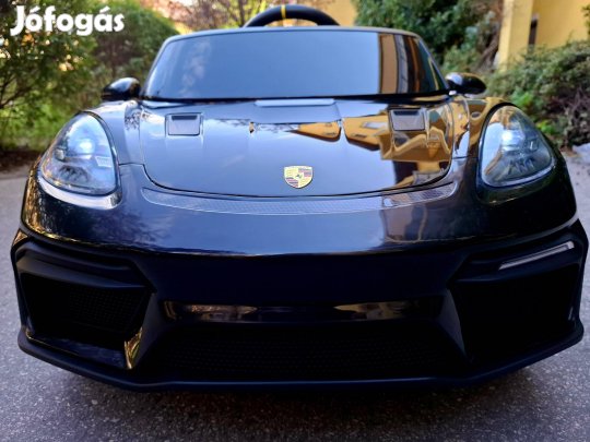 Új Porsche Spyder gyerek elektromos sport autó 12V.