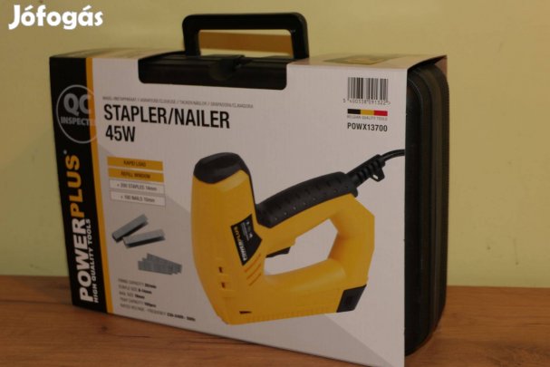 Új Powerplus elektromos tűzőgép 45W szögbelövő kapocs,szög