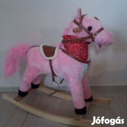 Új Puha Plüss Nyihogó Zenélő Hinta Ló Hintaló 1 Év Garanciával