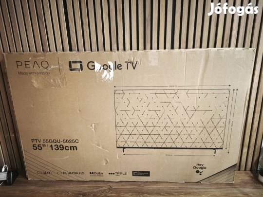 Új Qled 140CM 4K SMART WIFI LED TV. Google TV! 