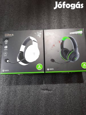 Új Razer Kaira for Xbox Wireless Fekete/Fehér Fejhallgató