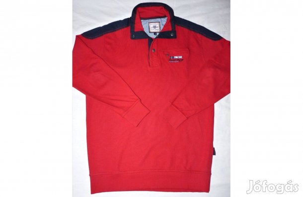 Új River Creek Porto Cervo piros vitorlás pulóver (XL)