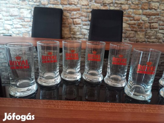 Új Royal Vodka feliratos röviditalos pohár készlet