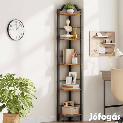 Új Rusztikus barna Sarokpolc