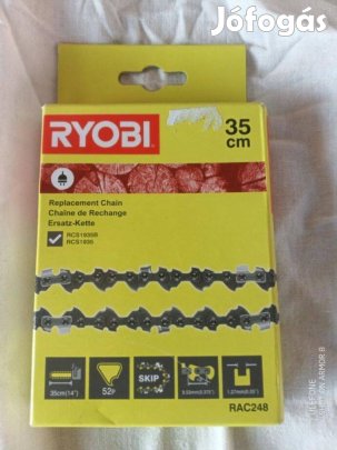 Új Ryobi 35cm 3/8" 1.3mm 52szem láncfűrész fűrész lánc fűrészlánc