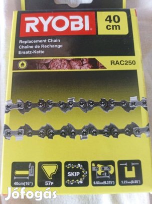 Új Ryobi 40cm 3/8" 1.3mm 57szem láncfűrész lánc fűrészlánc