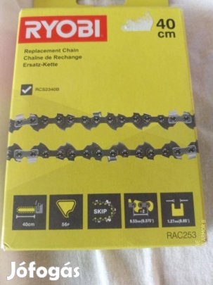 Új Ryobi 40cm 3/8" 1.3mm 57szem láncfűrész lánc fűrészlánc