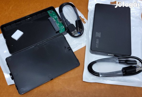 Uj SATA SSD/2.5 HDD to usb 3.0 fekete adapter