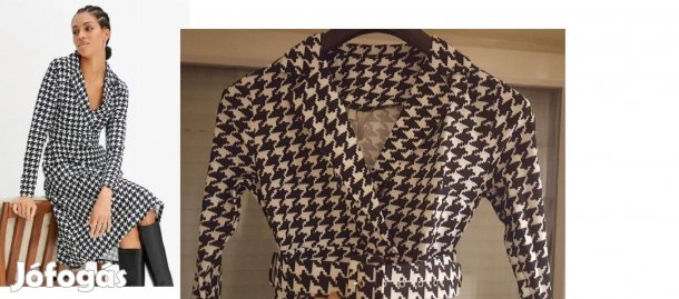 Új S/M-es pepita mintás elegáns és csinos ruha Szuper Akció %%