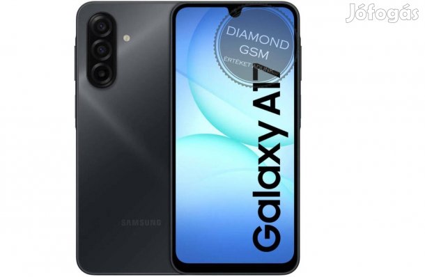Új Samsung A17 A175 4G 128GB 4GB Dual, Fekete színben,