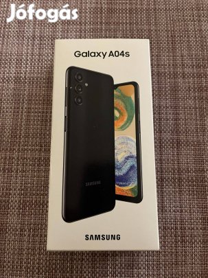 Új Samsung Galaxy A04s 32gb 3gb fekete kártyafüggetlen telefon mobilte