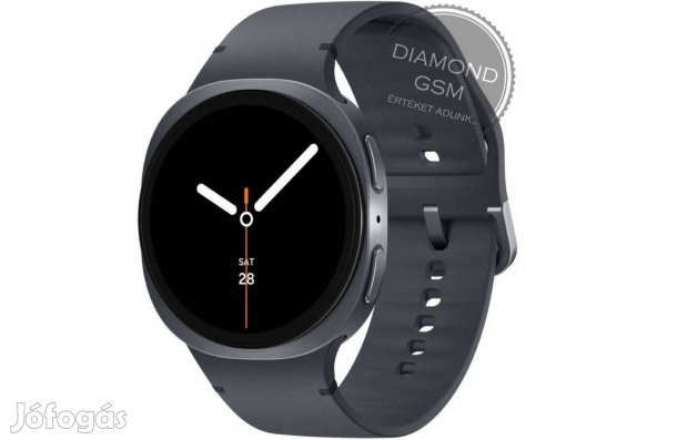 Új Samsung Galaxy L330 Watch8 44mm Grafit Szürke színben