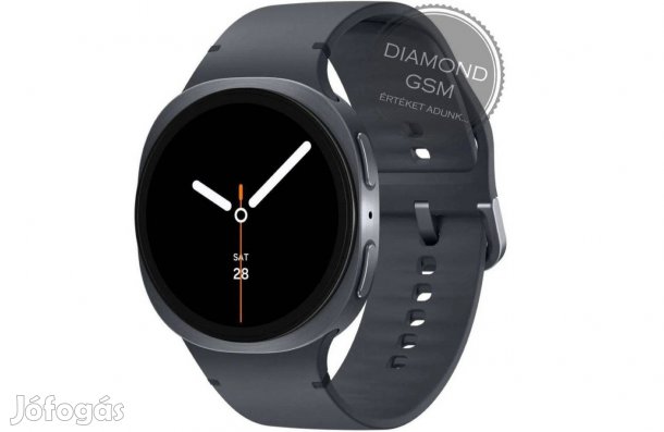 Új Samsung Galaxy L330 Watch8 44mm Grafit Szürke színben