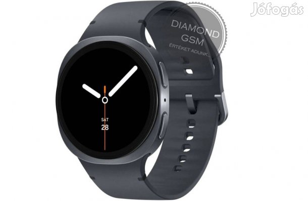 Új Samsung Galaxy L330 Watch8 44mm Grafit Szürke színben,
