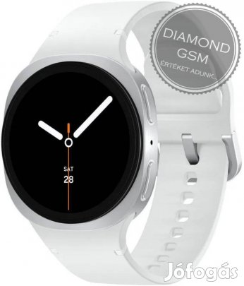 Új Samsung Galaxy L335 Watch8 LTE 44mm Ezüst színben, gyári