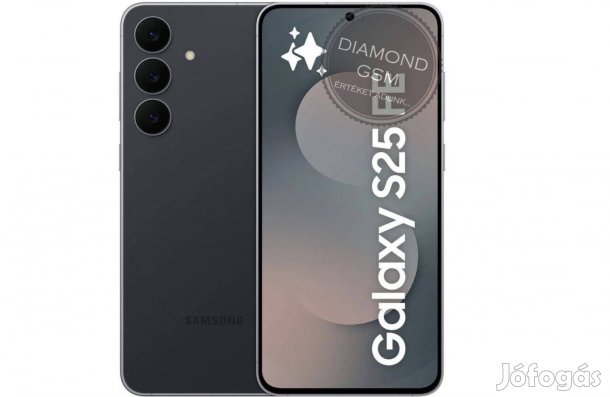 Új Samsung S731B/DS S25FE 5G 256GB 8GB Dual, Fényes Fekete,
