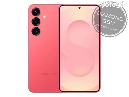 Új Samsung S931B/DS S25 5G 256GB 12GB Dual, Korall Piros