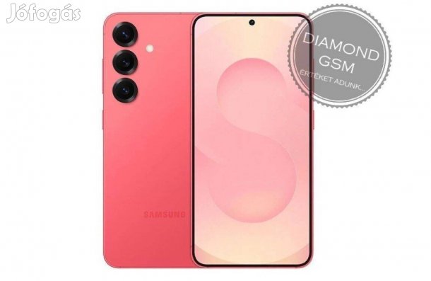 Új Samsung S931B/DS S25 5G 256GB 12GB Dual, Korall Piros