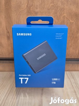 Új Samsung T7 1TB Külső SSD Bontatlan
