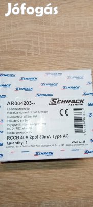Új,Schrack Fi relé,ávk.