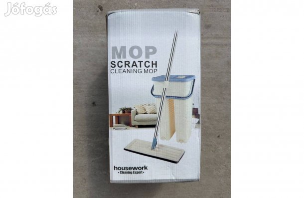 Új Scratch Cleaning Mop Felmosó Szett Vödör Tisztító Mikroszálas